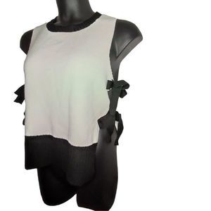 AFTER MARKET Side Tie Sweater Vest M New